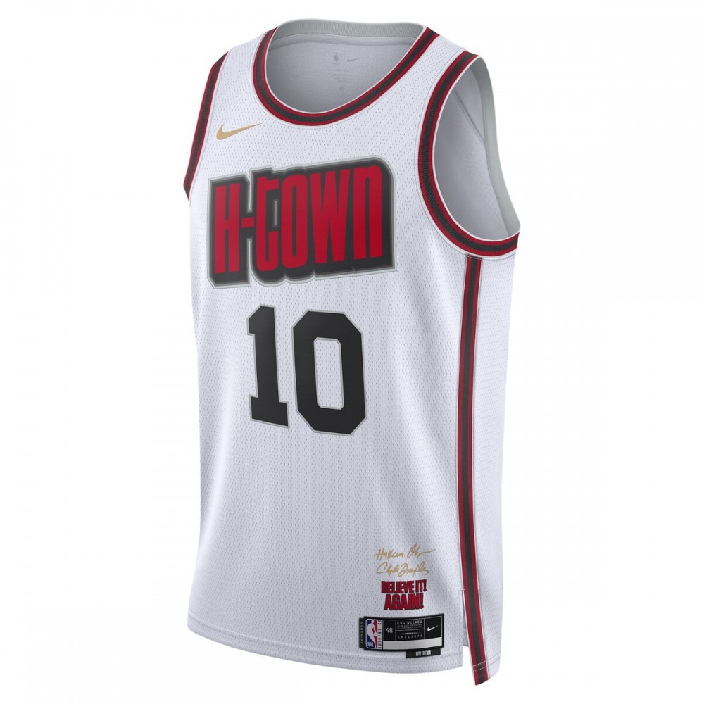 Jabari Smith Jr. Houston Rockets Unisex 2024/25 Swingman Player Jersey - City Edition - White-Pro Kit Vault | Brand New 26/27 Sports Jerseys